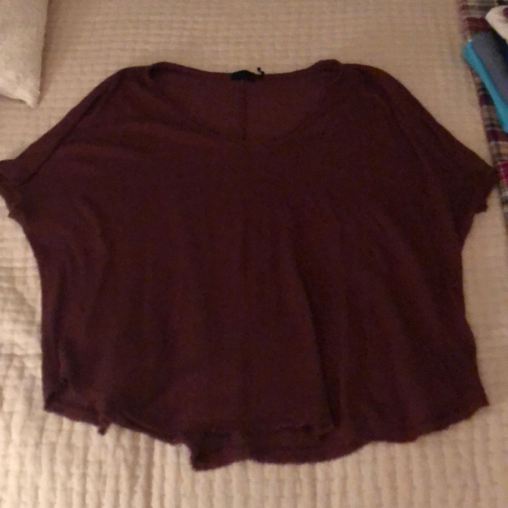 Brown short sleeve sweater size M